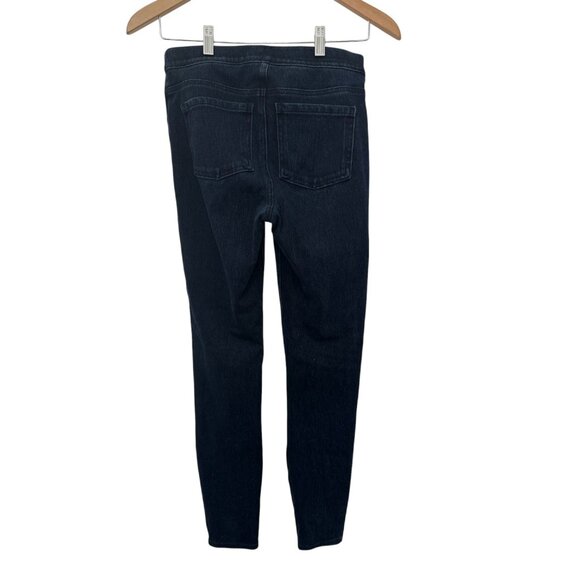 Spanx High Rise Dark Blue Pull On Skinny Jeans with Back Pockets - Small - Picture 2 of 6